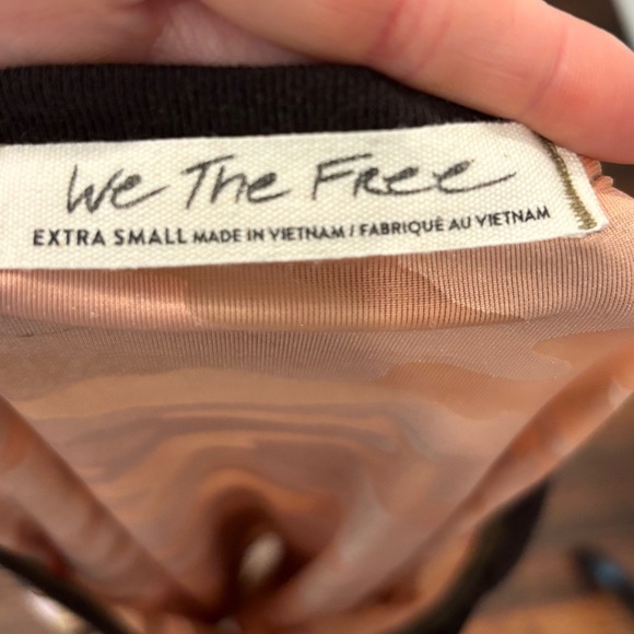 We The Free Free People Velvet Camo Burnout Tee Sz XS Hippie Boho Short Sleeve - Picture 8 of 9